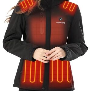 Venustas Black Heated Jacket size L